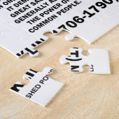 Puzzle Citation de Benjamin Franklin évaluant les probabi (Côté)
