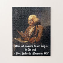 Citation de Benjamin Franklin -Personnaliser