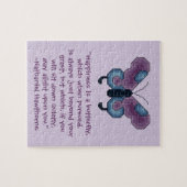 Puzzle Citation de bonheur de papillon de Nathaniel (Horizontal)