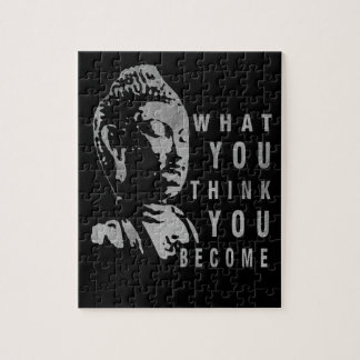 Puzzle Citation de Bouddha Solide Motivationnelle Noire