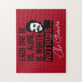 Puzzle Citation De Che Guevara - Chacune Ne Vaut Rien (Vertical)