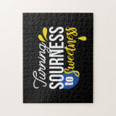 Puzzle Citation de citron motivationnelle de l'aigre à la (Vertical)