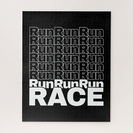 Puzzle Citation de course en cours de course motivationne (Vertical)