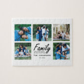 Puzzle Citation de famille de script moderne Collage de p (Horizontal)