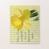 Puzzle Citation de jonquille jaune Printemps photo floral (Vertical)