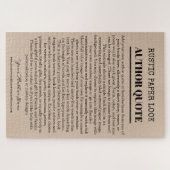 Puzzle Citation de l'auteur rustique (Horizontal)