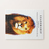 Puzzle Citation de leadership motivationnel Lion (Horizontal)