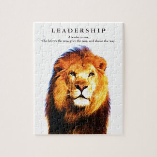 Puzzle Citation de leadership motivationnel Lion