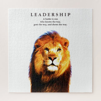 Puzzle Citation de leadership motivationnel Lion
