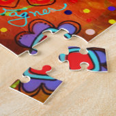 Puzzle Citation de l'oeuvre d'inspiritisme fleurie jaune (Côté)