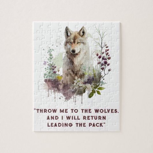 Puzzle Citation de loup (Vertical)