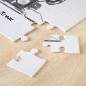 Puzzle Citation de machine à coudre sur mesure noir blanc (Côté)