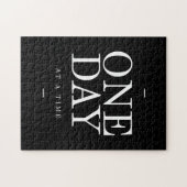 Puzzle Citation de motivation d'étude jour noire et (Horizontal)