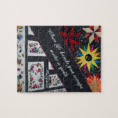 Puzzle Citation de patchwork grise Réaliser un patchwork (Horizontal)