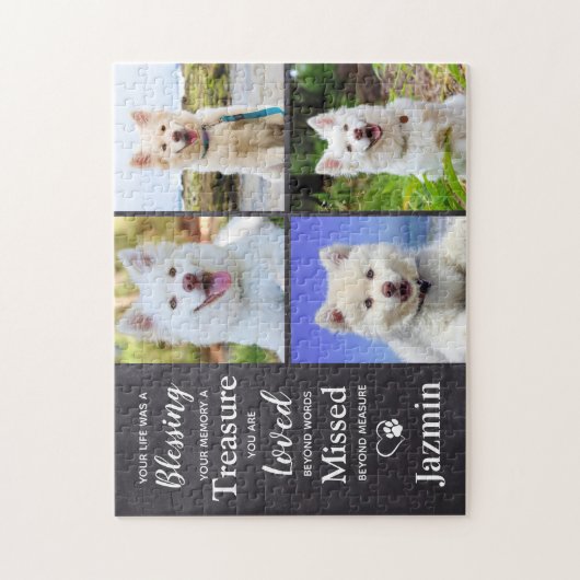 Puzzle Citation de perte d'animal - Sympathie de l'animal (Vertical)