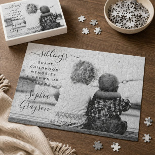 Puzzle Citation de photo de frère personnalisé