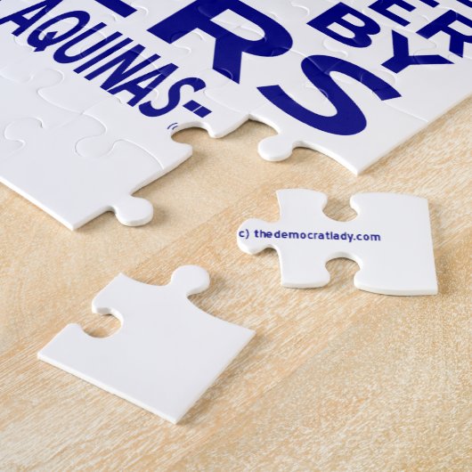 Puzzle Citation de Saint Thomas d'Aquin (Côté)