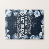 Puzzle Citation de silence éloquente Art pour Décor serei (Horizontal)