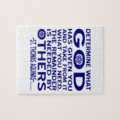 Puzzle Citation de St. Thomas d'Aquin (Horizontal)