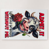 Puzzle Citation De Vache Drôle (Horizontal)