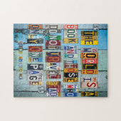 Puzzle Citation de voyage St Augustine Art de plaque de l (Horizontal)