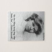 Puzzle Citation d'Eleanor Roosevelt "Faire quelque chose  (Horizontal)