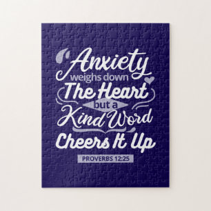 Puzzle Citation d'encouragement chrétien – Anxiété et gen