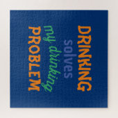Puzzle Citation Drôle De La Bière : Boire Résout Le Probl (Horizontal)