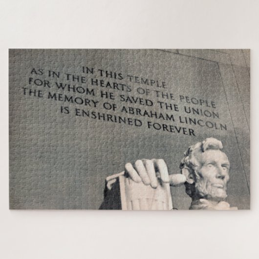 Puzzle citation du mémorial de Lincoln (Horizontal)