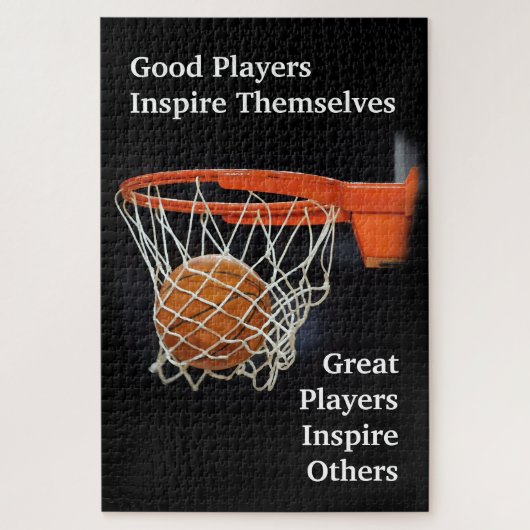 Puzzle Citation Inspirationnelle Basketball Inspiration J (Vertical)