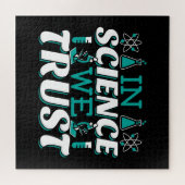 Puzzle Citation 'Nous croyons en la Science' - Enseignant (Horizontal)