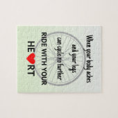 Puzzle Citation vélo roue verte (Horizontal)