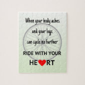 Puzzle Citation vélo roue verte (Vertical)