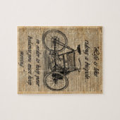 Puzzle Citation vintage de bicyclette d'art de (Horizontal)