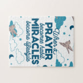 Puzzle Citations de foi et Motif d'oiseaux (Horizontal)