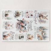 Puzzle Citations de Noël des bois douillettes et traditio (Horizontal)