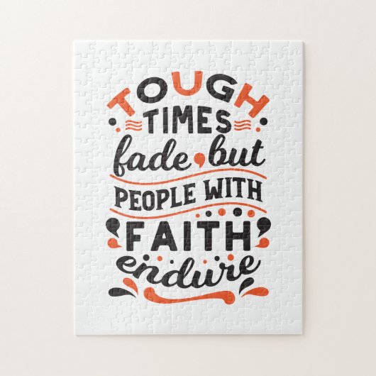 Puzzle Citations pour les moments difficiles mais la foi (Vertical)