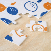 Puzzle Citron bleu et orange Motif Jouer sur le thème des (Côté)