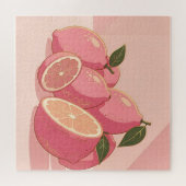 Puzzle Citron Rose Moderne Féminin (Horizontal)