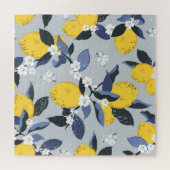 Puzzle Citrons colorés : Motif Floral Citrus (Horizontal)