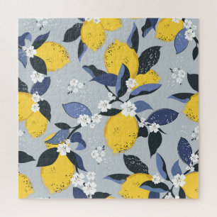 Puzzle Citrons colorés : Motif Floral Citrus