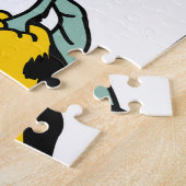Puzzle citrons dessinés à la main, motif vibrant. (Côté)