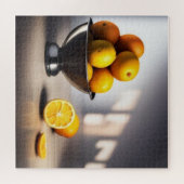 Puzzle Citrons simples dans le bol. Cuisine Lumineuse. Ci (Horizontal)