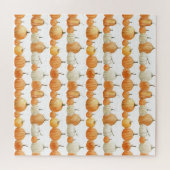 Puzzle Citrouille d'automne : Motif d'illustration aquare (Horizontal)