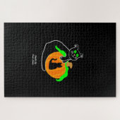 Puzzle Citrouille de chat noir (1014 pièces) (Horizontal)