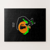 Puzzle Citrouille de chat noir (56 pièces) (Horizontal)