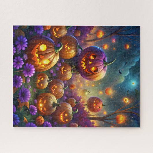 Puzzle Citrouille d'Halloween (Horizontal)