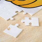 Puzzle Citrouille d'Halloween avec chat noir (Côté)