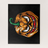 Puzzle Citrouille d'Halloween effrayante (Vertical)
