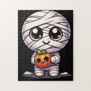 Puzzle Citrouille d'Halloween mignonne/maman